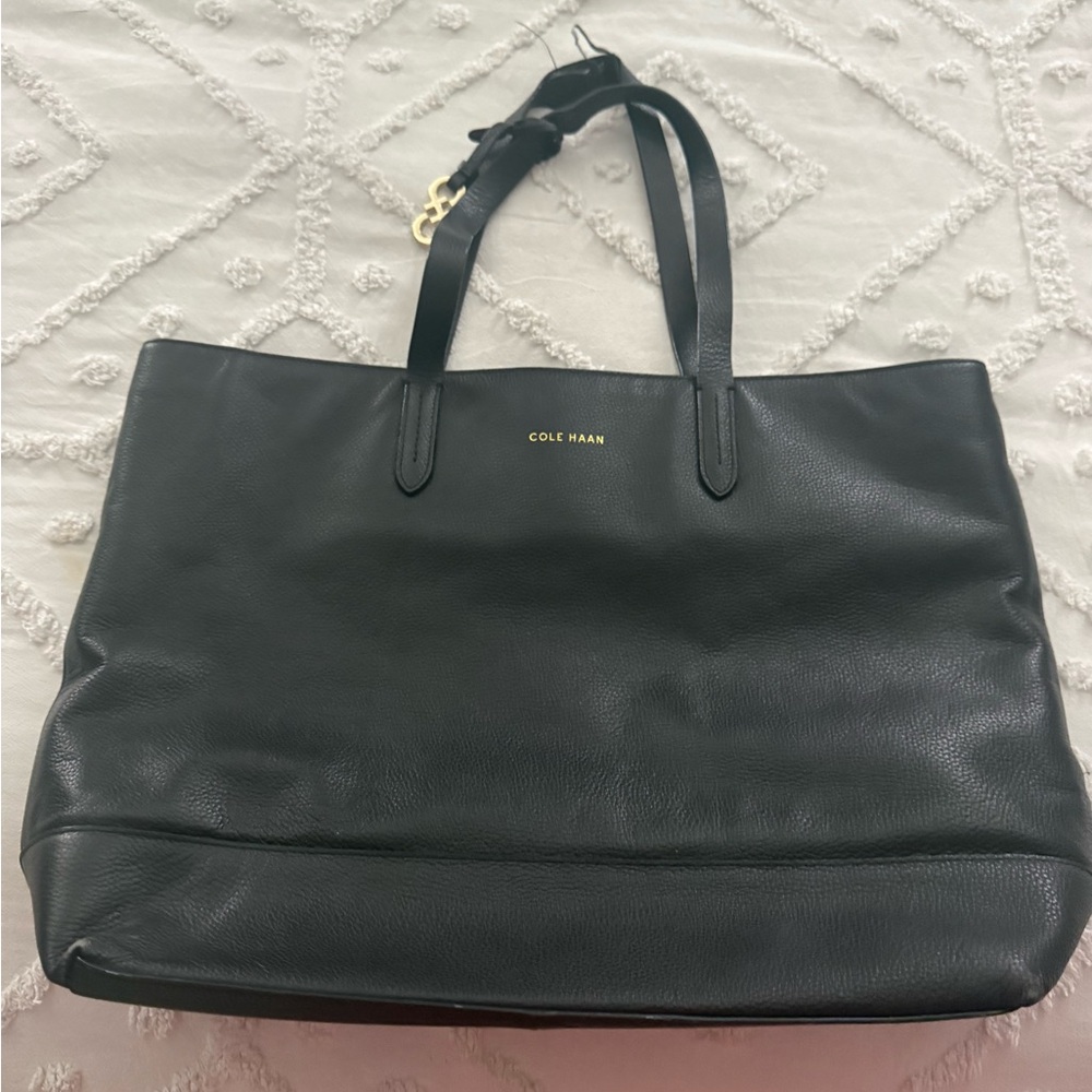 Cole Haan Black Leather Tote